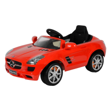 Buddy Toys BEC 7111 elektromos autó piros (Mercedes SLS) autópálya és játékautó