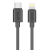 Budi 023TL USB-C apa - Lightning apa 2.0 Adat és töltőkábel - Fekete (1.2m)