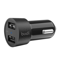 Budi BD622MINI 2 x USB-A Autós töltő - Fekete (17W) mobiltelefon kellék