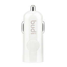 Budi LED car charger Budi 1x USB, 2.4A (white) mobiltelefon kellék