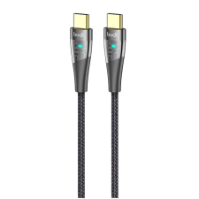 Budi USB-C to USB-C cable Budi 65W, 1.5m (black) kábel és adapter