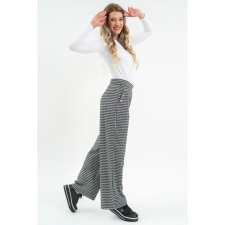 BUDMIL bő szárú nadrág Női L fekete-fehér 20630149-002252-0499 női nadrág