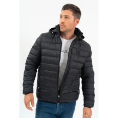 BUDMIL férfi steppelt dzseki, CRAIG25, Fekete, 2XL