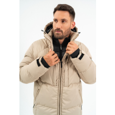 BUDMIL férfi téli kabát, ARIBALDO25, Bézs, L férfi kabát, dzseki