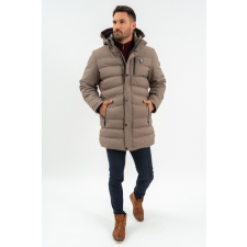 BUDMIL férfi téli kabát, KOLMAN25, Barna, 3XL férfi kabát, dzseki