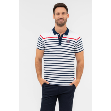 BUDMIL Galléros póló Férfi XXXL fehér-s.kék 20730252-001241-0799 férfi póló