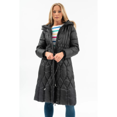 BUDMIL Hosszú téli kabát Női XXL fekete 20030559-002252-0699