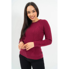 BUDMIL Környakú kötött pulóver Női L bordó 20050820-003252-0499 női pulóver, kardigán