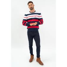 BUDMIL Kötött pulóver Férfi M s.kék-piros 20050832-001252-0399 férfi pulóver, kardigán