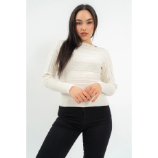 BUDMIL Kötött pulóver Női XL törtfehér 20050825-001252-0599