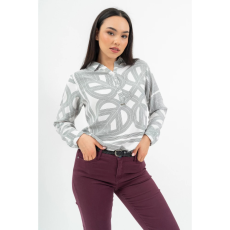 BUDMIL Lezser fazonú blúz Női XXXL fekete-fehér 20770077-001252-0799