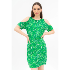 BUDMIL Lezser nyári Ruha Női XS zöld mintás 20640078-002251-0199
