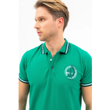 BUDMIL Modern fit galléros póló Férfi L zöld 20730264-003251-0499 férfi póló