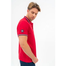 BUDMIL Modern fit galléros póló Férfi M piros 20730264-002251-0399 férfi póló