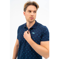 BUDMIL Modern fit galléros póló Férfi M s.kék 20730269-003251-0399 férfi póló