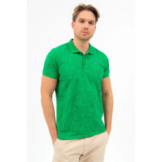 BUDMIL Modern fit galléros póló Férfi XXL zöld 20730269-001251-0699