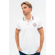 BUDMIL Modern fit galléros póló Férfi XXXL fehér 20730264-001251-0799