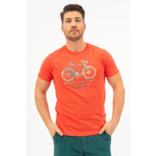 BUDMIL modern fit póló Férfi M narancs melír 20300445-002251-0399 férfi póló
