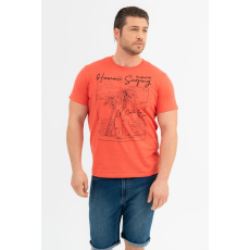 BUDMIL modern fit póló Férfi XL narancs melír