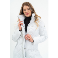 BUDMIL női téli kabát, ARMANDA25, Fehér, XS női dzseki, kabát