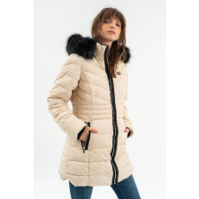 BUDMIL női téli kabát, HANNA25, Bézs, M női dzseki, kabát