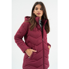 BUDMIL női téli kabát, HEATHER25, Bordó, L női dzseki, kabát