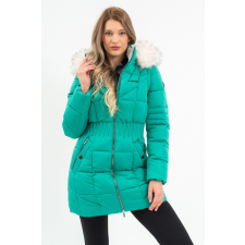 BUDMIL női téli kabát, ISABELLA25, Zöld, 2XL női dzseki, kabát