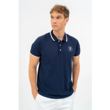 BUDMIL regular fit galléros póló Férfi L s.kék 20730262-002251-0499 férfi póló