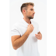 BUDMIL regular fit galléros póló Férfi XXXL fehér 20730270-001251-0799 férfi póló