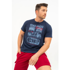 BUDMIL regular fit póló Férfi L s.kék 20300446-012251-0499 férfi póló