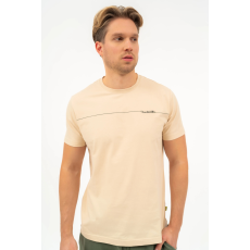 BUDMIL regular fit póló Férfi S bézs 20300446-004251-0299