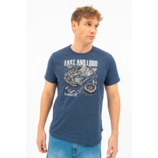 BUDMIL regular fit póló Férfi XL s.kék-melír 20300447-003251-0599