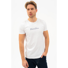 BUDMIL Slim fit póló Férfi S fehér 20300440-001251-0299