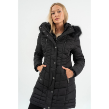 BUDMIL Téli kabát dupla elejerésszel Női XXL fekete 20030555-003252-0699 női dzseki, kabát
