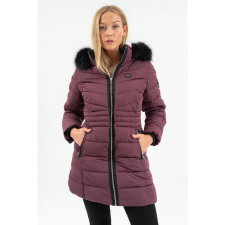 BUDMIL téli kabát Női L bordó 20030554-003252-0499 női dzseki, kabát