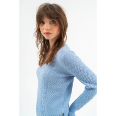 BUDMIL V-nyakú kötött pulóver Női S v.kék 20050819-002252-0299