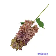  Bugás hortenzia szálas selyemvirág 80cm - Mályva dekorációs kellék