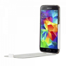 BUGATTI ultravékony Geneva Samsung G900 S5 fehér flipes tok tok és táska