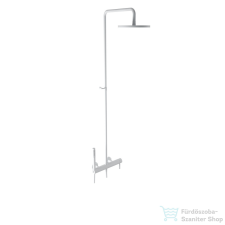 Bugnatese KLINE zuhanyrendszer 22,5 cm-es esőztetővel és zuhanyszettel,matt fehér 5742CBI csaptelep