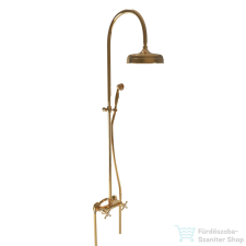 Bugnatese Lady zuhanyrendszer 20 cm-es esőztetővel,zuhanyszettel,Arany 947CDO csaptelep