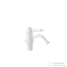 Bugnatese OXFORD Alacsony bidet csaptelep leeresztővel, matt fehér színben 6325BI csaptelep