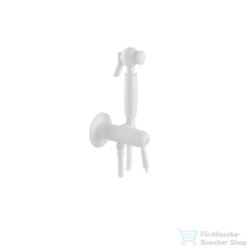 Bugnatese OXFORD falsík alatti bidet csaptelep zuhanyszettel,belső egységgel,matt fehér 6393BI csaptelep