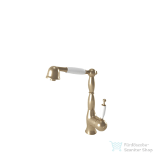 Bugnatese Oxford kihúzható fejes mosogató csaptelep,bronz 6388BR csaptelep