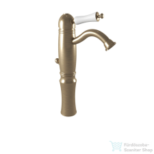 Bugnatese OXFORD magasított mosdó csaptelep, automata leeresztővel, bronz 6327BR csaptelep
