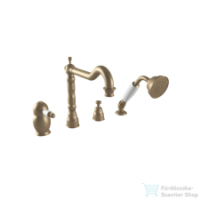 Bugnatese OXFORD Peremre szerelt, 4 üléses kádcsaptelep, matt bronz színben 6355BO csaptelep
