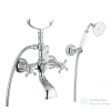 Bugnatese REVIVAL Kádcsaptelep gégecsővel, zuhanytartóval és zuhanyfejjel, króm színben 402CR