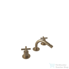 Bugnatese RODOS 3 üléses bidet csaptelep click-clack leeresztővel,bronz 7325SCBR csaptelep