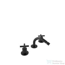 Bugnatese RODOS 3 üléses bidet csaptelep leeresztő nélkül,matt fekete 7325SNE csaptelep