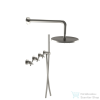 Bugnatese RODOS falsík alatti zuhanyrendszer 22,5 cm-es esőztetővel,belső egységgel,zuhanyszettel,szálcsiszolt nikkel 7327NS