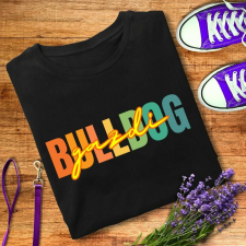 Bulldog gazdi férfi póló ajándéktárgy
